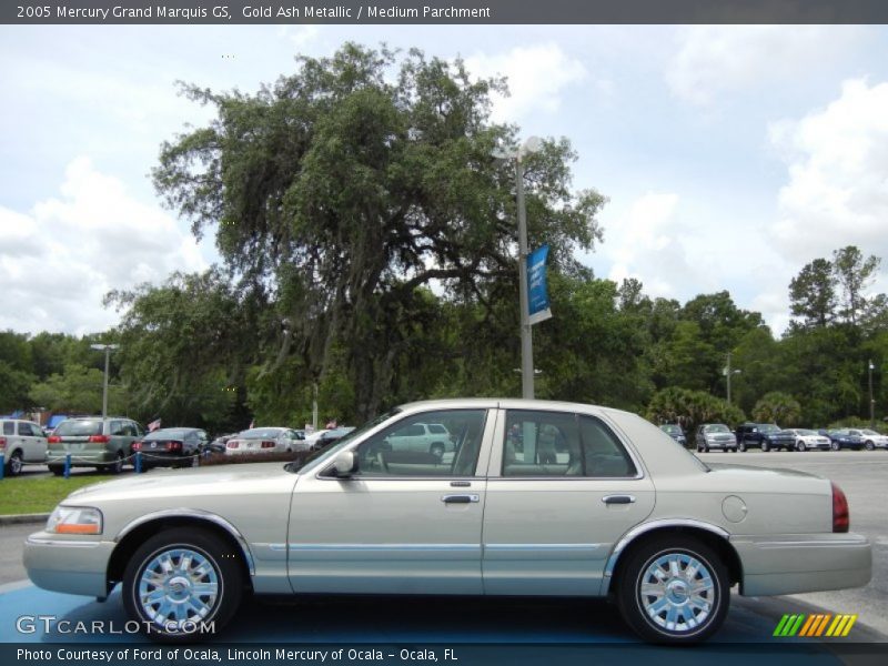 Gold Ash Metallic / Medium Parchment 2005 Mercury Grand Marquis GS