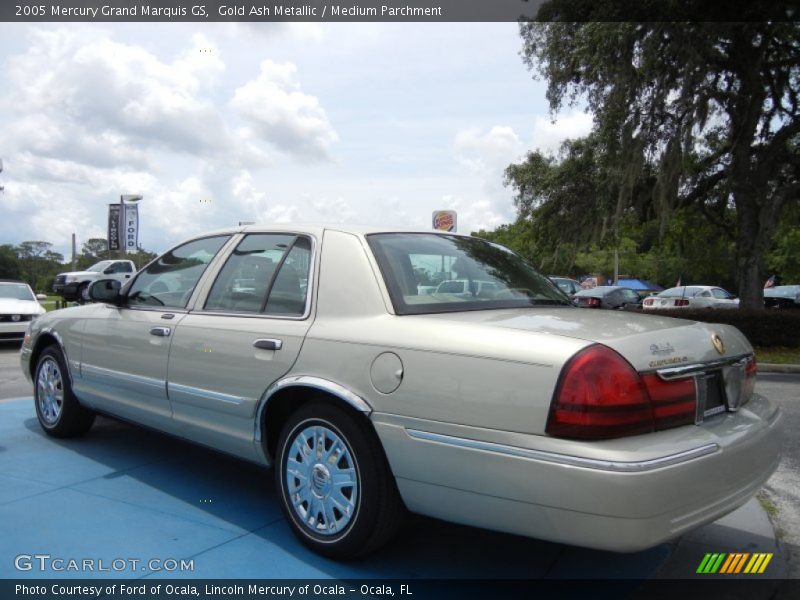 Gold Ash Metallic / Medium Parchment 2005 Mercury Grand Marquis GS