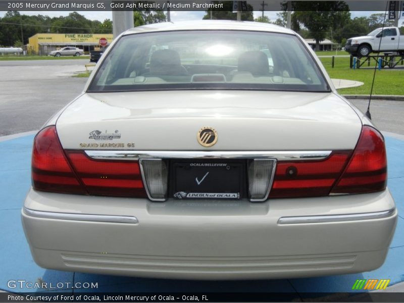 Gold Ash Metallic / Medium Parchment 2005 Mercury Grand Marquis GS