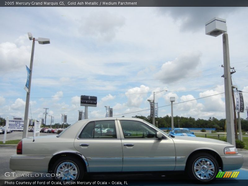 Gold Ash Metallic / Medium Parchment 2005 Mercury Grand Marquis GS