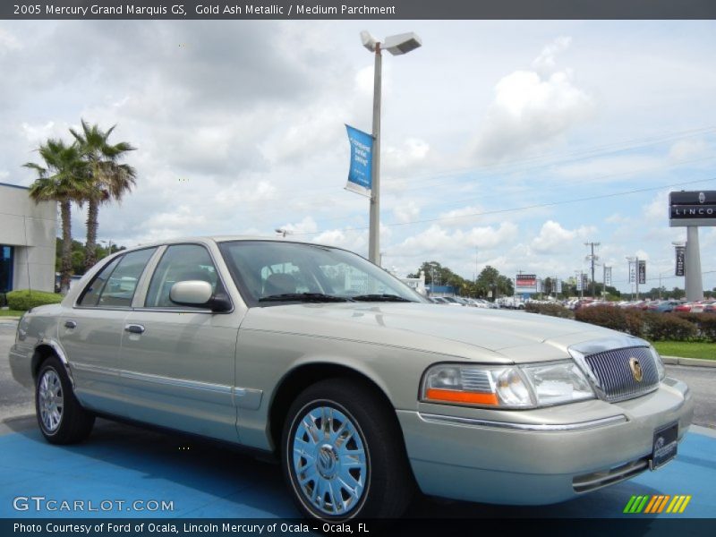 Gold Ash Metallic / Medium Parchment 2005 Mercury Grand Marquis GS