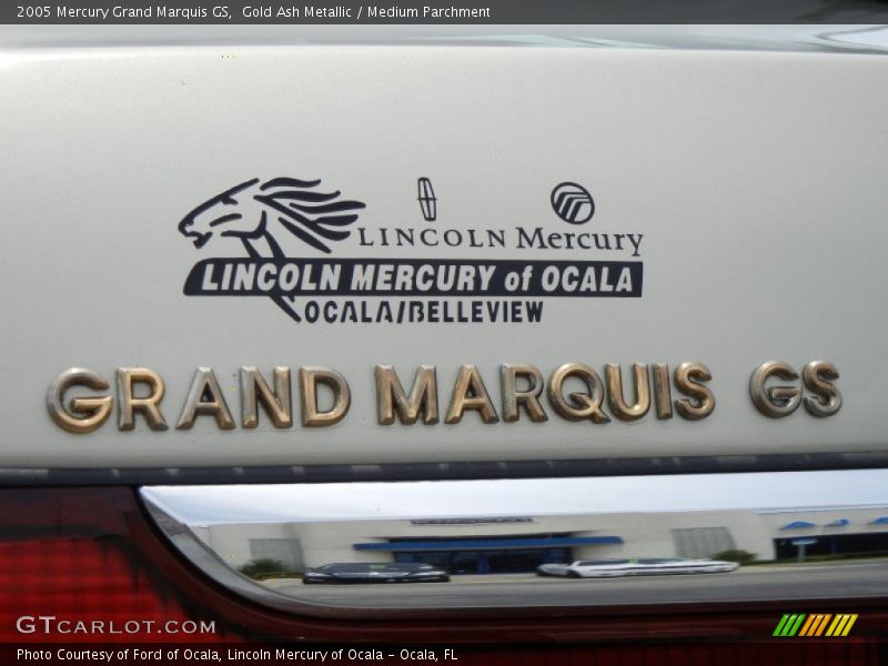 Gold Ash Metallic / Medium Parchment 2005 Mercury Grand Marquis GS