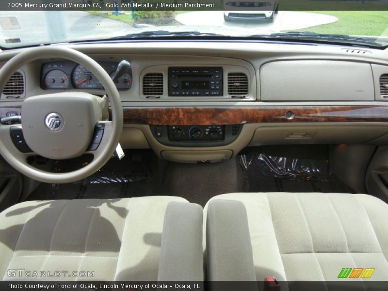 Gold Ash Metallic / Medium Parchment 2005 Mercury Grand Marquis GS