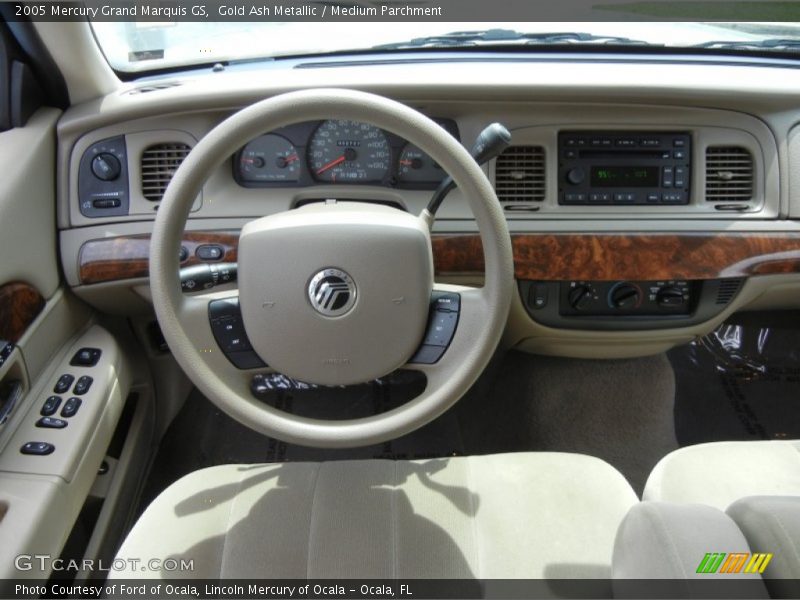 Gold Ash Metallic / Medium Parchment 2005 Mercury Grand Marquis GS