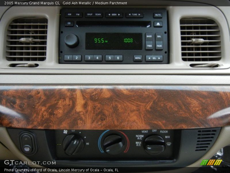 Gold Ash Metallic / Medium Parchment 2005 Mercury Grand Marquis GS