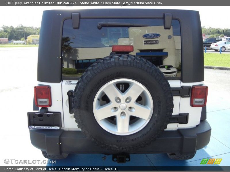Stone White / Dark Slate Gray/Medium Slate Gray 2007 Jeep Wrangler Unlimited Rubicon 4x4