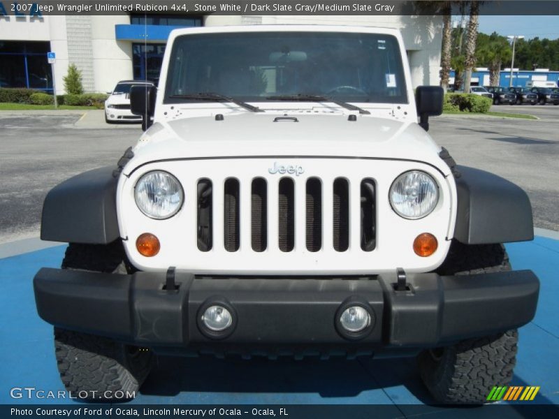 Stone White / Dark Slate Gray/Medium Slate Gray 2007 Jeep Wrangler Unlimited Rubicon 4x4