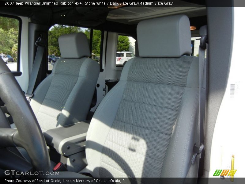 Stone White / Dark Slate Gray/Medium Slate Gray 2007 Jeep Wrangler Unlimited Rubicon 4x4