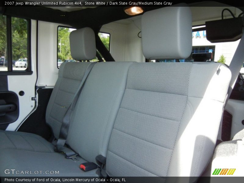 Stone White / Dark Slate Gray/Medium Slate Gray 2007 Jeep Wrangler Unlimited Rubicon 4x4