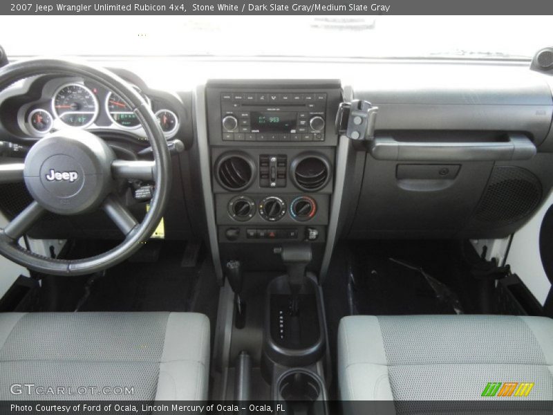Stone White / Dark Slate Gray/Medium Slate Gray 2007 Jeep Wrangler Unlimited Rubicon 4x4