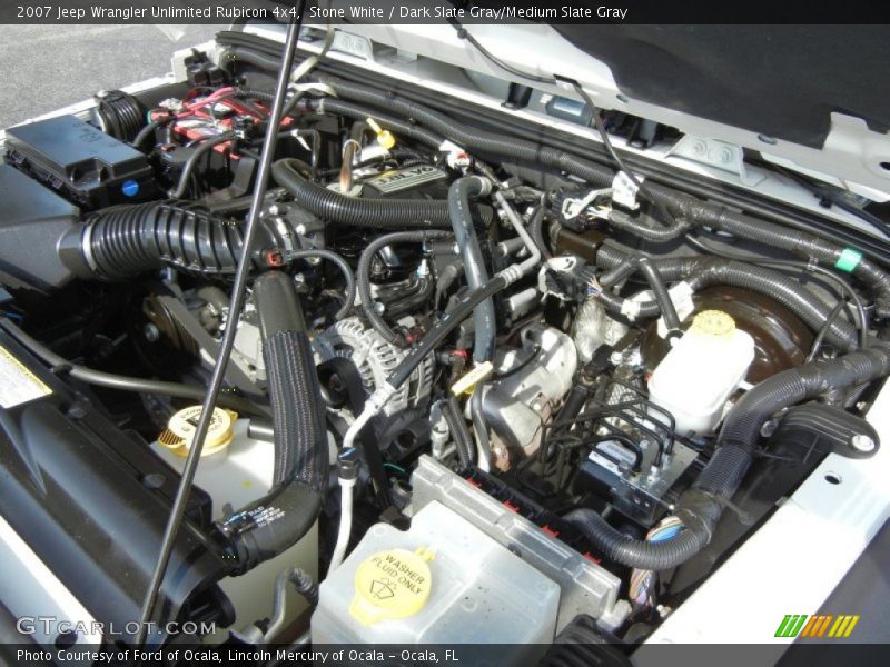 Stone White / Dark Slate Gray/Medium Slate Gray 2007 Jeep Wrangler Unlimited Rubicon 4x4
