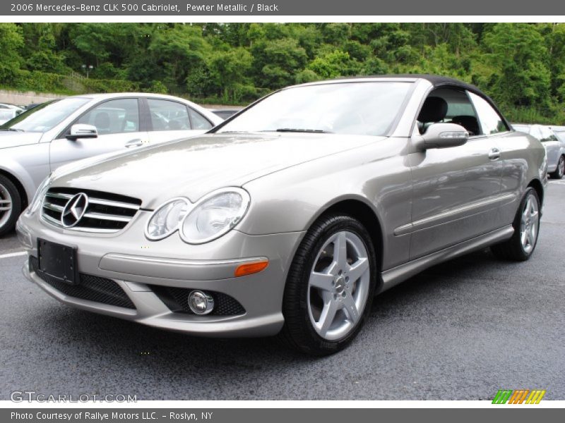 Pewter Metallic / Black 2006 Mercedes-Benz CLK 500 Cabriolet