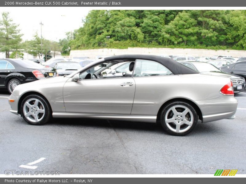 Pewter Metallic / Black 2006 Mercedes-Benz CLK 500 Cabriolet