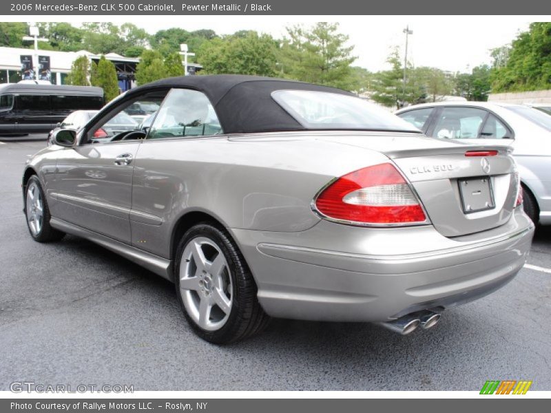 Pewter Metallic / Black 2006 Mercedes-Benz CLK 500 Cabriolet