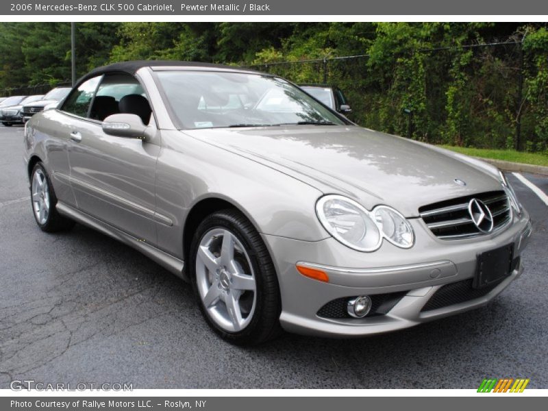 Pewter Metallic / Black 2006 Mercedes-Benz CLK 500 Cabriolet
