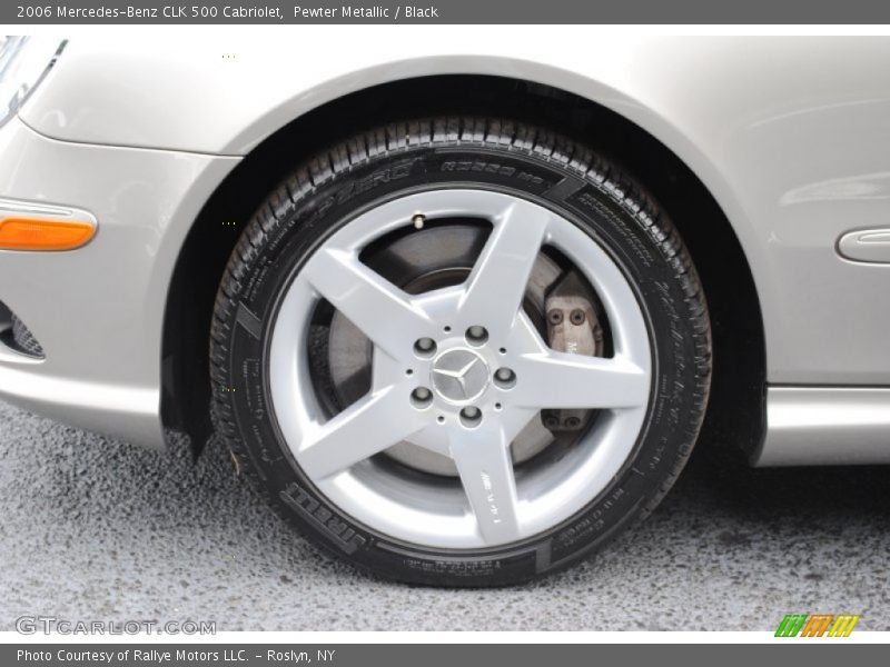 Pewter Metallic / Black 2006 Mercedes-Benz CLK 500 Cabriolet