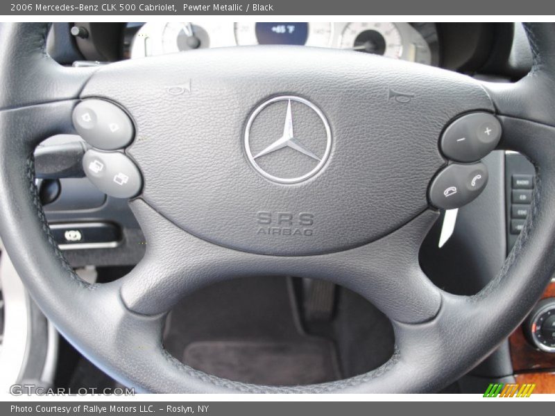 Pewter Metallic / Black 2006 Mercedes-Benz CLK 500 Cabriolet