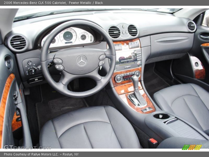 Pewter Metallic / Black 2006 Mercedes-Benz CLK 500 Cabriolet