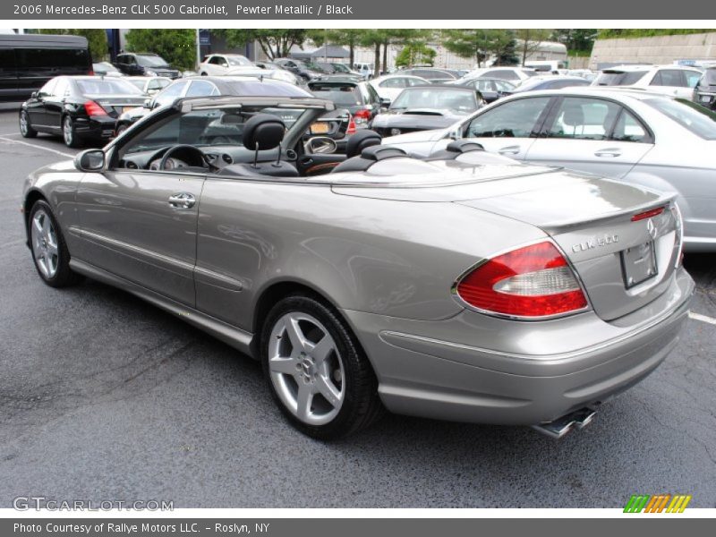 Pewter Metallic / Black 2006 Mercedes-Benz CLK 500 Cabriolet