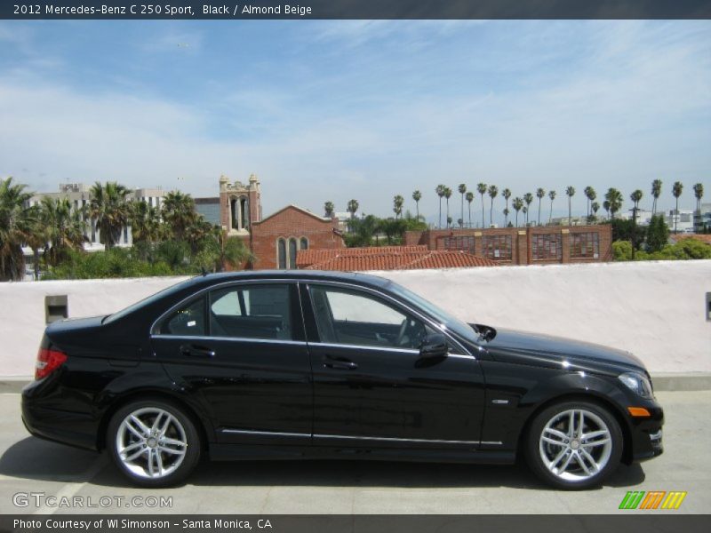 Black / Almond Beige 2012 Mercedes-Benz C 250 Sport