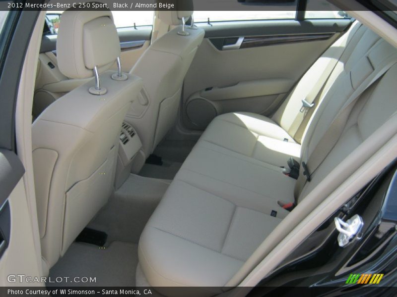 Black / Almond Beige 2012 Mercedes-Benz C 250 Sport