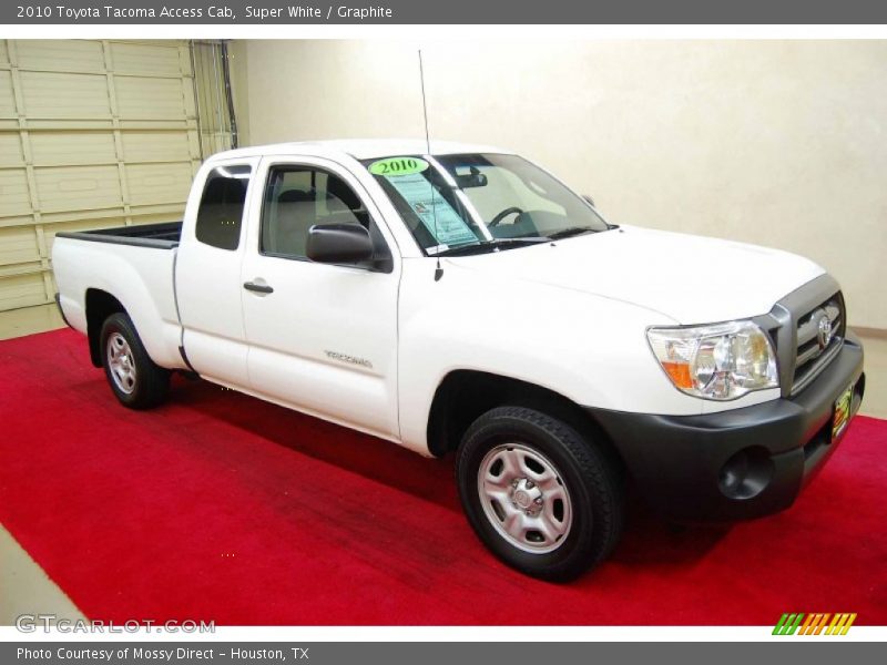 Super White / Graphite 2010 Toyota Tacoma Access Cab