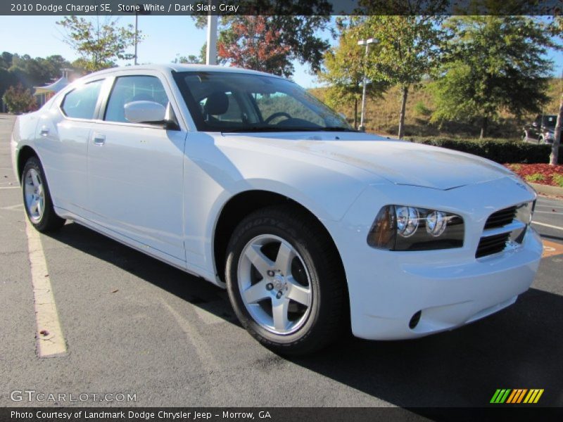 Stone White / Dark Slate Gray 2010 Dodge Charger SE