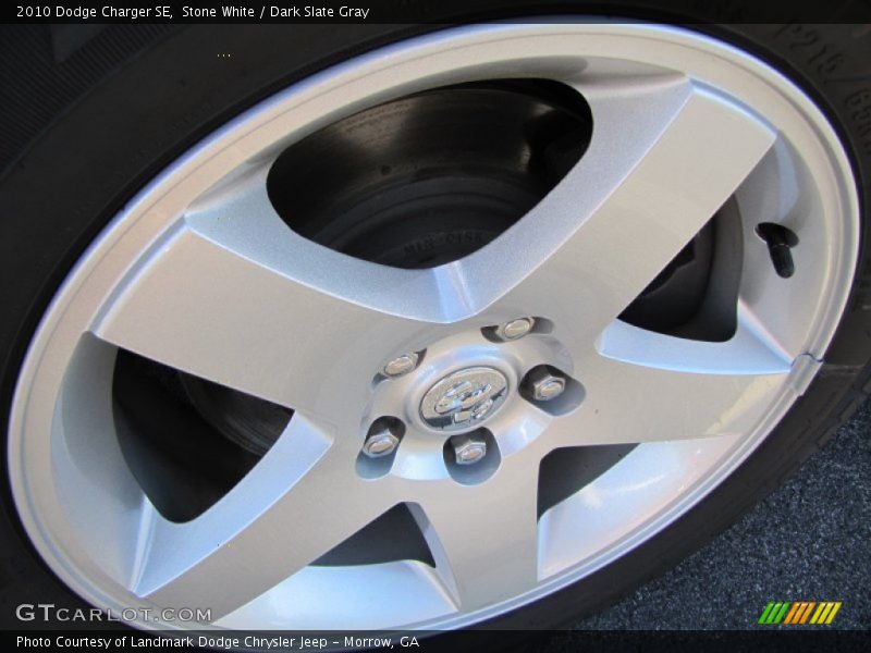 Stone White / Dark Slate Gray 2010 Dodge Charger SE