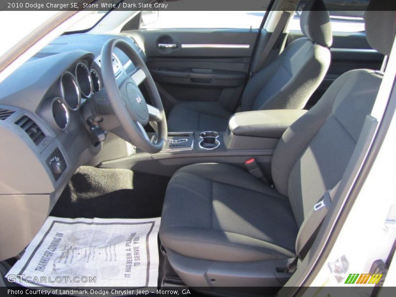 Stone White / Dark Slate Gray 2010 Dodge Charger SE
