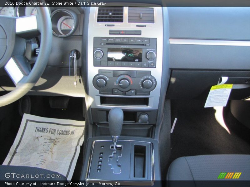 Stone White / Dark Slate Gray 2010 Dodge Charger SE