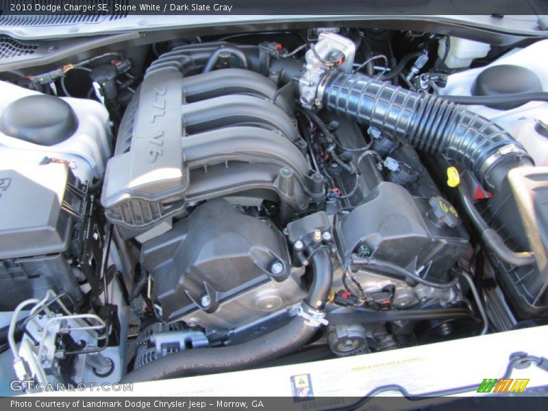 Stone White / Dark Slate Gray 2010 Dodge Charger SE