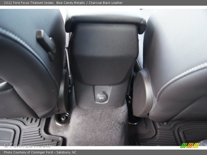 Blue Candy Metallic / Charcoal Black Leather 2012 Ford Focus Titanium Sedan