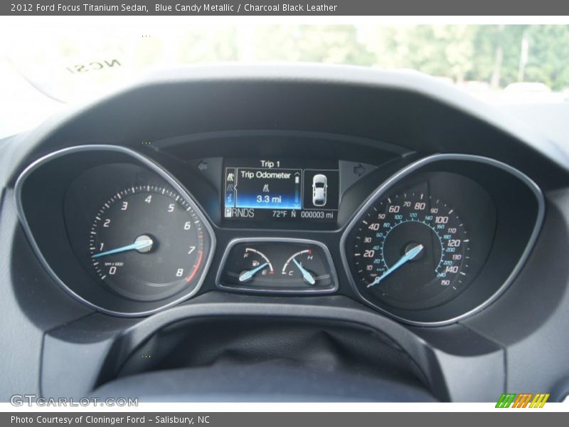  2012 Focus Titanium Sedan Titanium Sedan Gauges