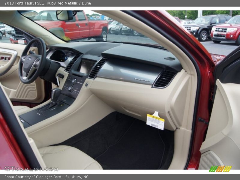 Ruby Red Metallic / Dune 2013 Ford Taurus SEL