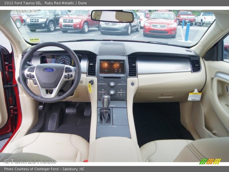 Ruby Red Metallic / Dune 2013 Ford Taurus SEL