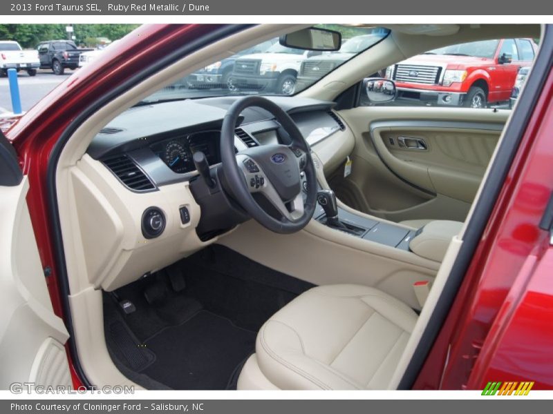 Ruby Red Metallic / Dune 2013 Ford Taurus SEL