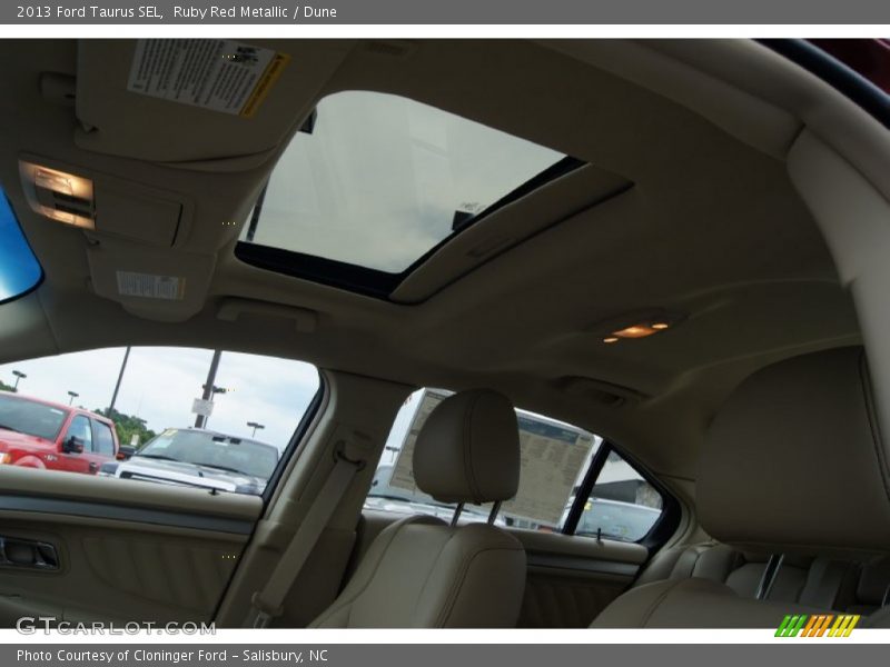 Ruby Red Metallic / Dune 2013 Ford Taurus SEL