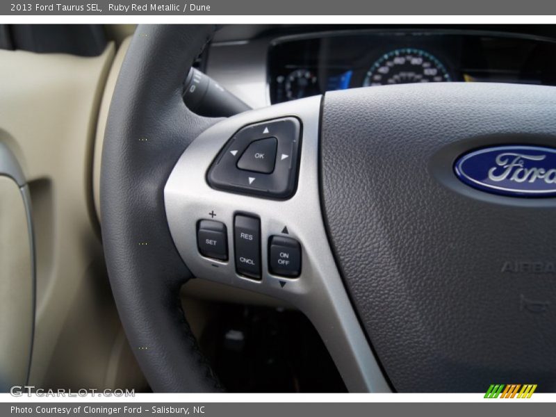 Ruby Red Metallic / Dune 2013 Ford Taurus SEL