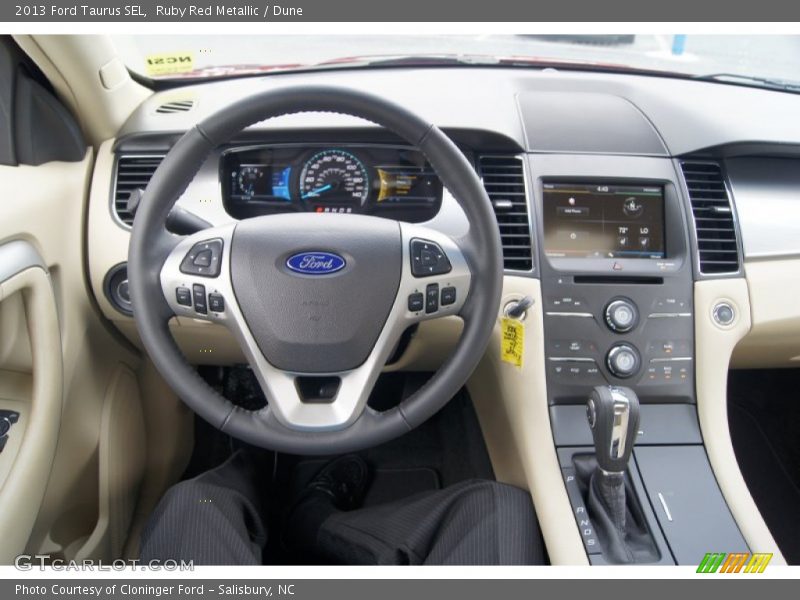 Ruby Red Metallic / Dune 2013 Ford Taurus SEL