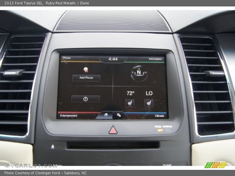 Ruby Red Metallic / Dune 2013 Ford Taurus SEL