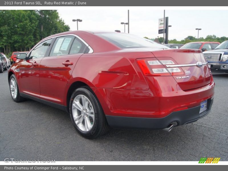 Ruby Red Metallic / Dune 2013 Ford Taurus SEL