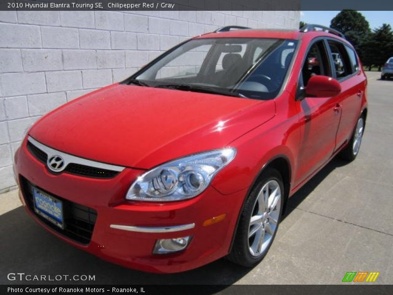 Chilipepper Red / Gray 2010 Hyundai Elantra Touring SE
