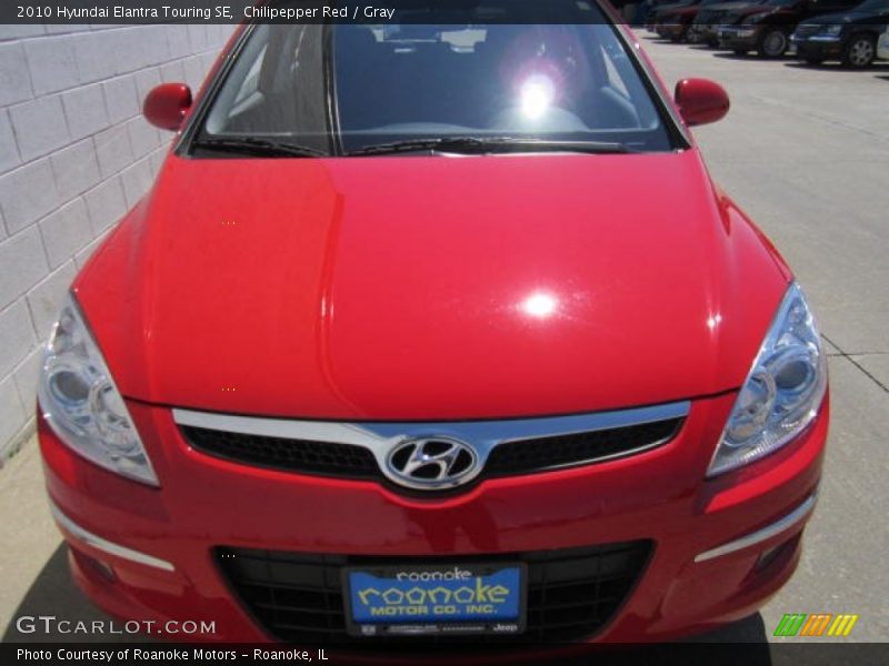 Chilipepper Red / Gray 2010 Hyundai Elantra Touring SE