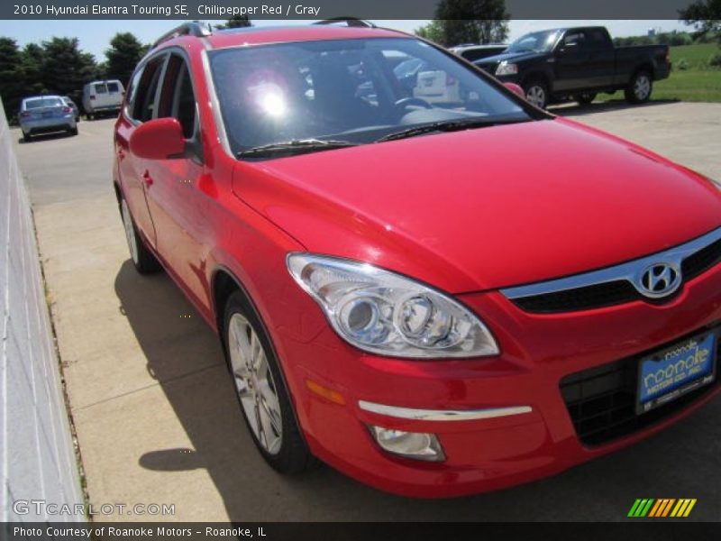 Chilipepper Red / Gray 2010 Hyundai Elantra Touring SE