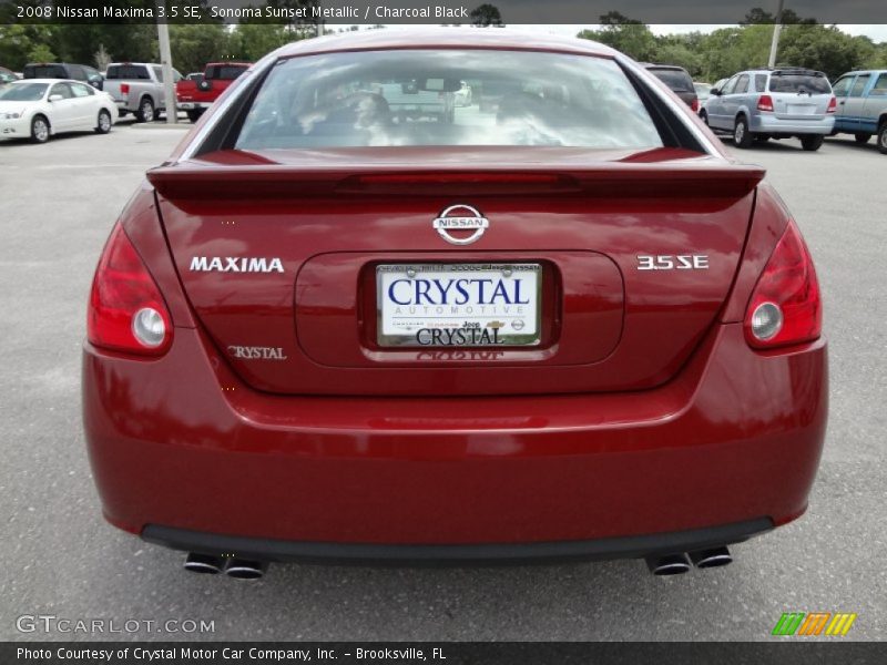 Sonoma Sunset Metallic / Charcoal Black 2008 Nissan Maxima 3.5 SE