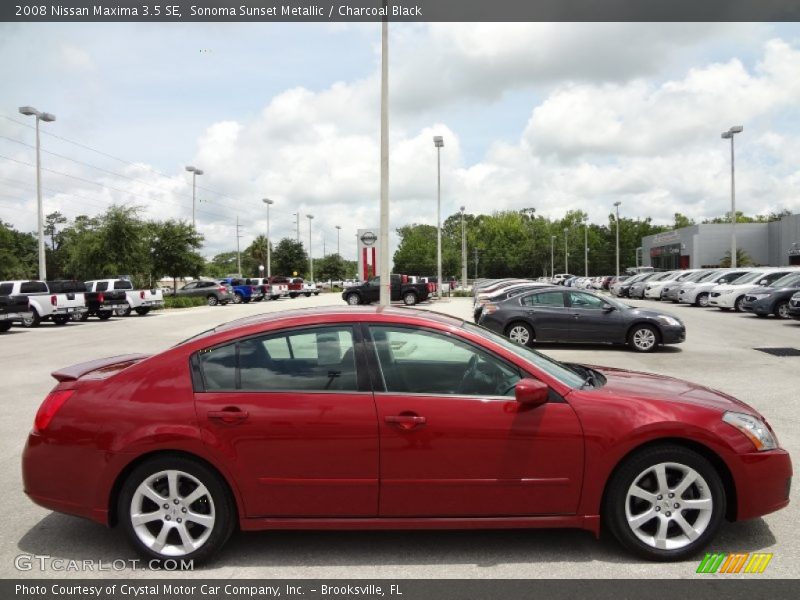 Sonoma Sunset Metallic / Charcoal Black 2008 Nissan Maxima 3.5 SE