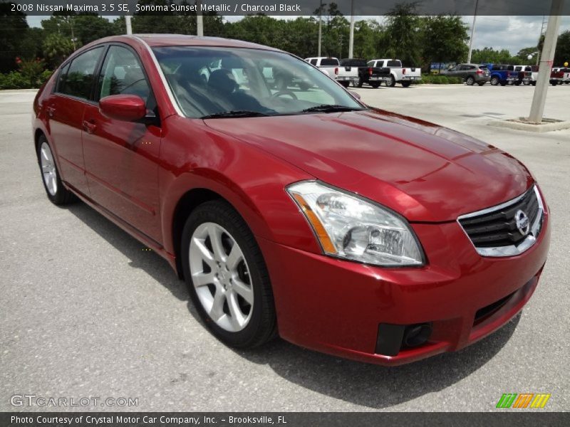 Sonoma Sunset Metallic / Charcoal Black 2008 Nissan Maxima 3.5 SE