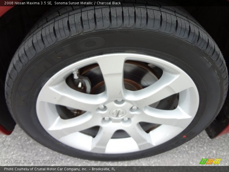 Sonoma Sunset Metallic / Charcoal Black 2008 Nissan Maxima 3.5 SE