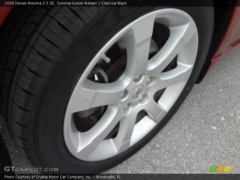 Sonoma Sunset Metallic / Charcoal Black 2008 Nissan Maxima 3.5 SE