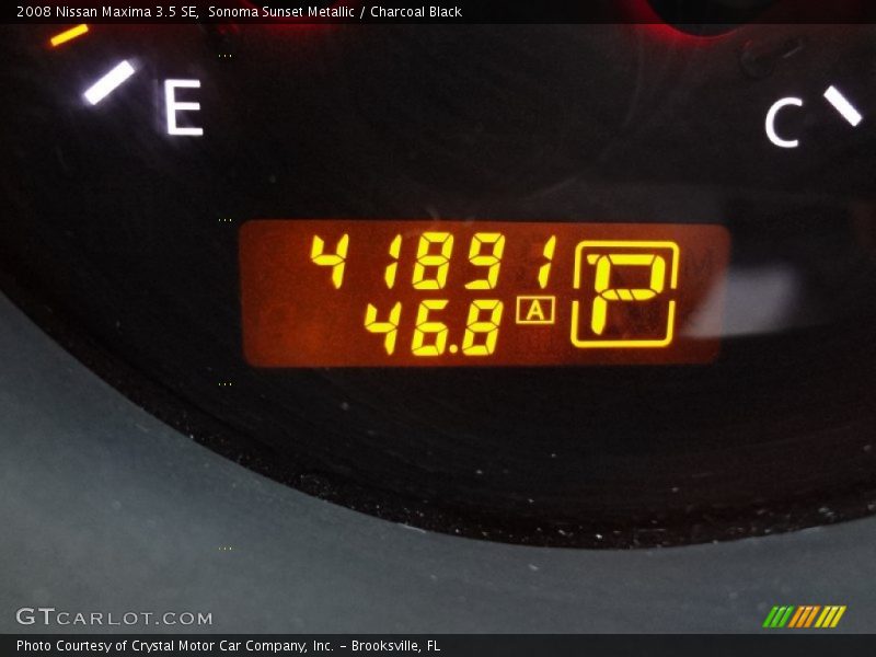 Sonoma Sunset Metallic / Charcoal Black 2008 Nissan Maxima 3.5 SE